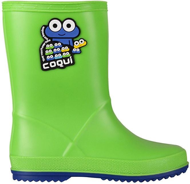 Coqui Dětské holínky Rainy Lime/Blue 8505-100-1450 (Velikost 29) - obrázek 1
