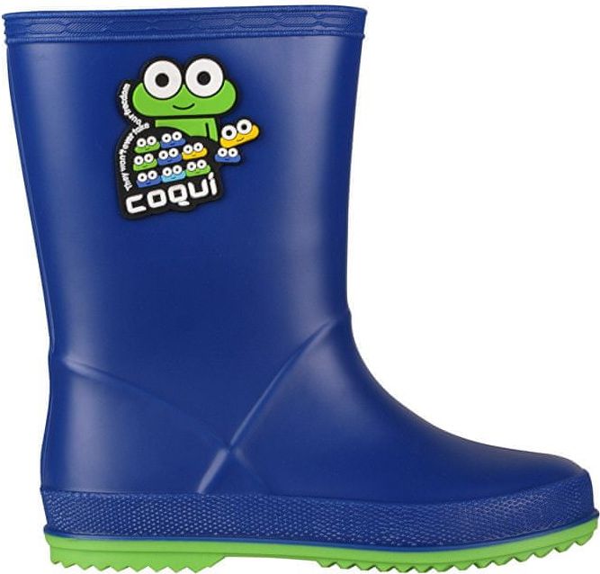 Coqui Dětské holínky Rainy Blue/Lime 8505-100-5014 (Velikost 29) - obrázek 1