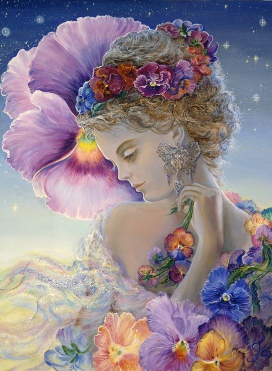 Grafika Puzzle 2000 dílků Josephine Wall - Pansy - obrázek 1