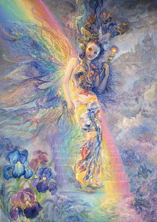 Grafika Puzzle 1500 dílků Josephine Wall - Iris, Keeper of the Rainbow - obrázek 1