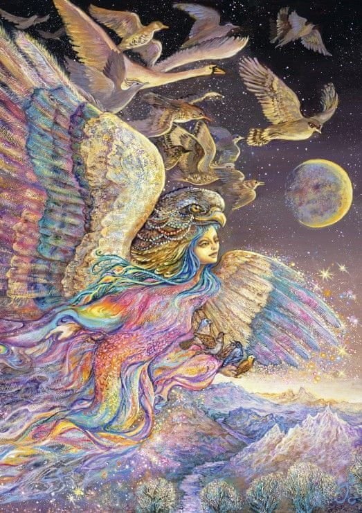 Grafika Puzzle 2000 dílků Josephine Wall - Ariel's Flight - obrázek 1