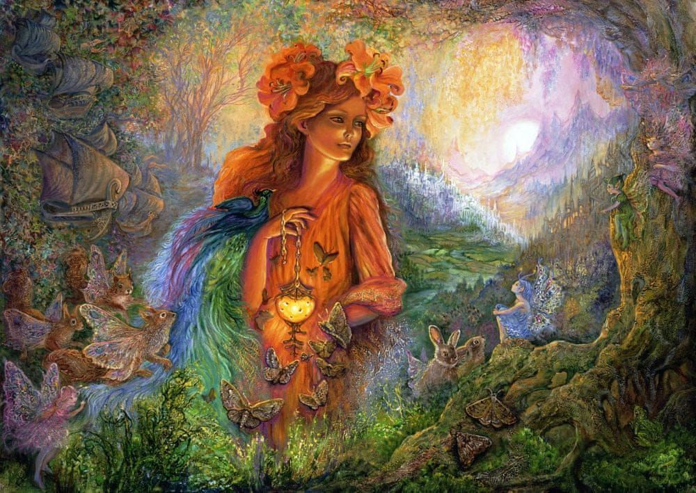 Grafika Puzzle 1000 dílků Josephine Wall - Lighting the Way - obrázek 1