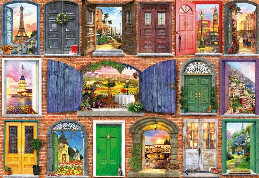 Educa Puzzle 1500 dílků Doors of Europe - obrázek 1