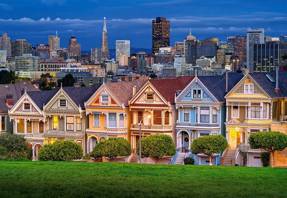 Castorland Puzzle 1000 dílků Painted Ladies, San Francisco - obrázek 1