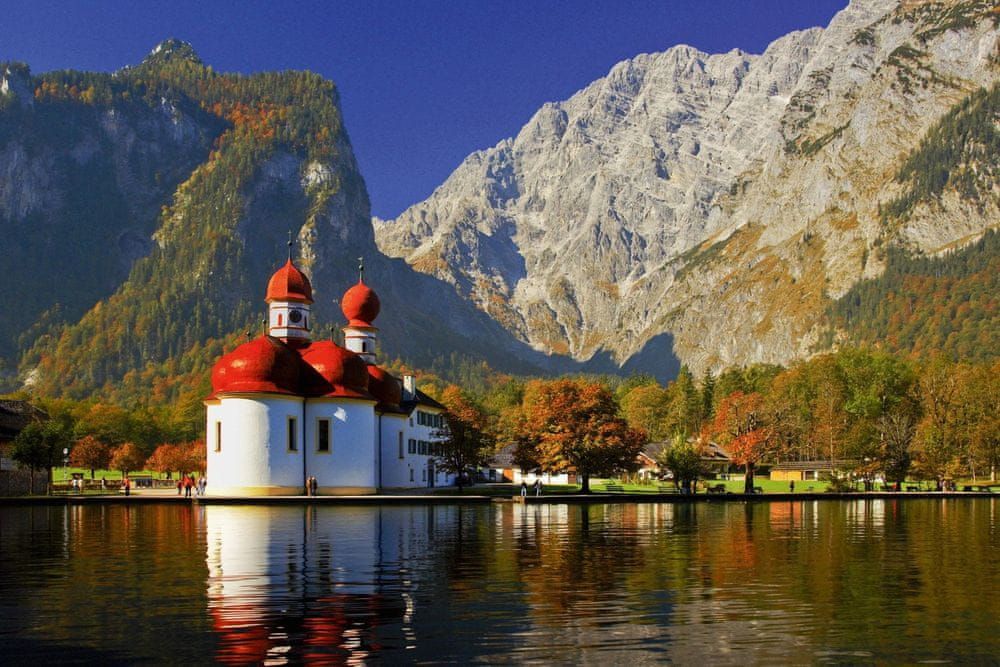 Schmidt Puzzle 1000 dílků St. Bartholomä, Schönau am Königssee - obrázek 1