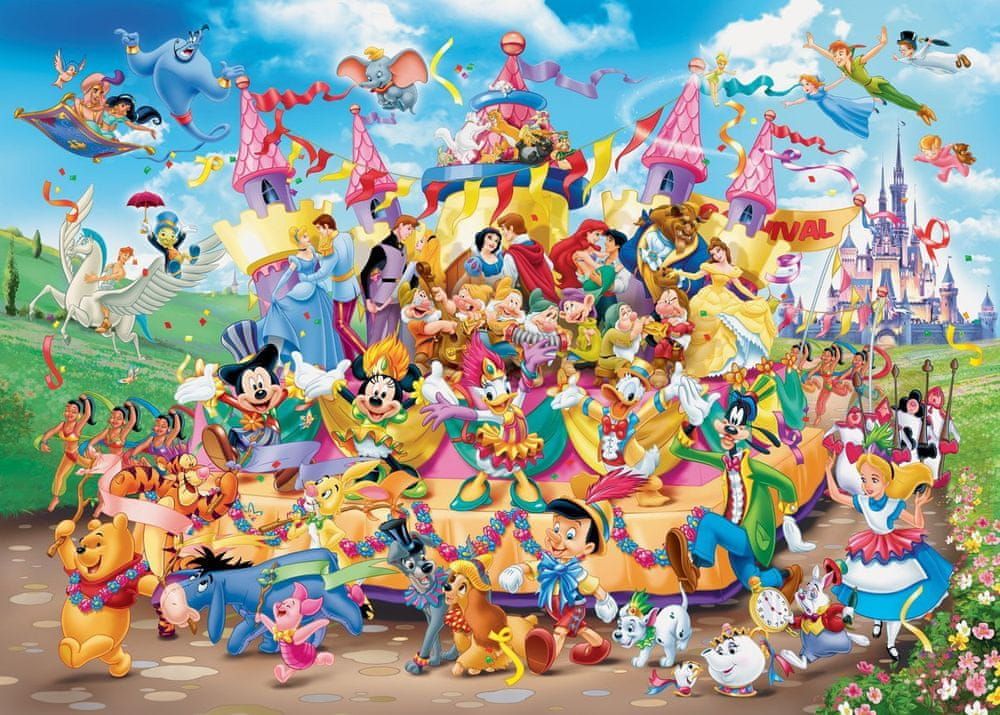 Ravensburger Puzzle 1000 dílků Disney Karneval Multicha - obrázek 1