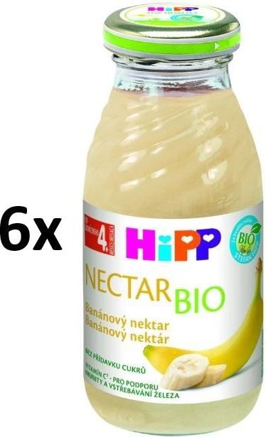 HiPP BIO Banánový nektar - 6 x 200ml - obrázek 1