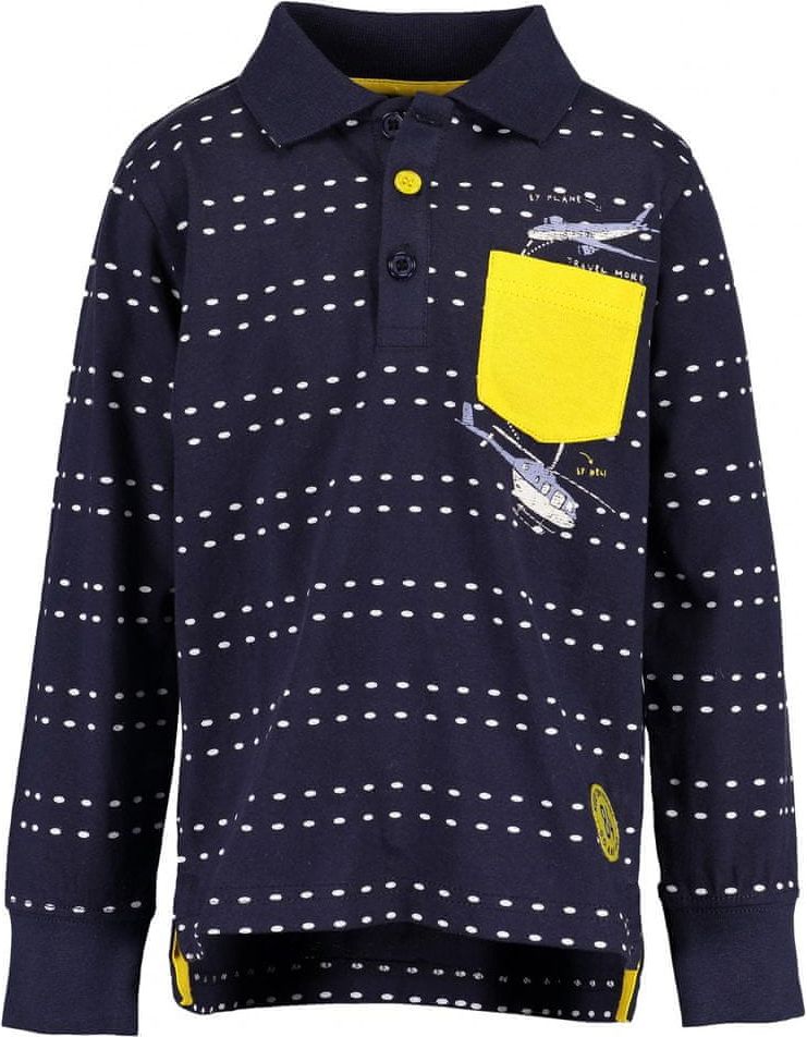 Blue Seven chlapecké polo tričko 110 tmavě modrá - obrázek 1