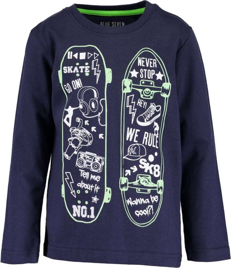 Blue Seven chlapecké tričko se skatem 110 modrá - obrázek 1