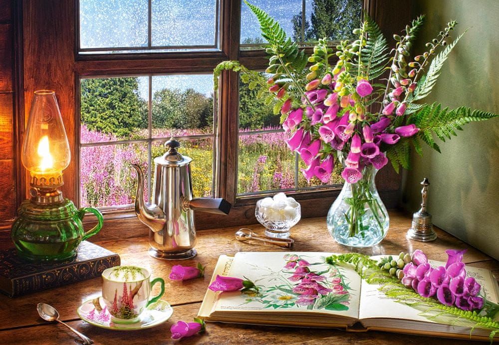 Castorland Puzzle 1000 dílků Still Life with Violet Snapdragons - obrázek 1