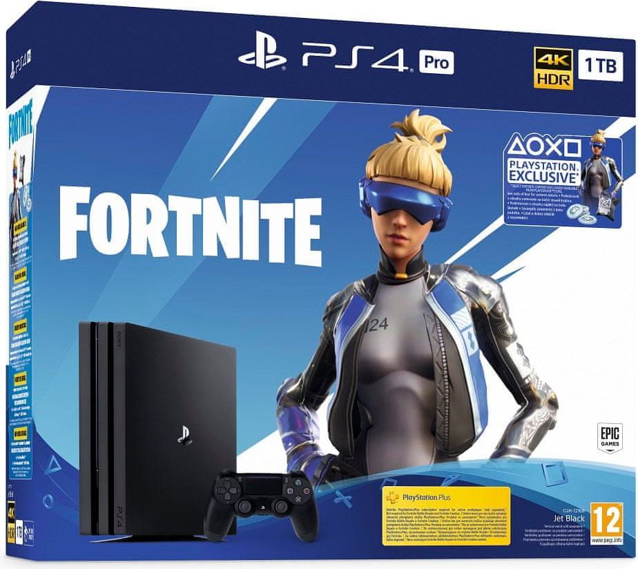 Sony PlayStation 4 Pro - 1 TB + balíček Fortnite - obrázek 1