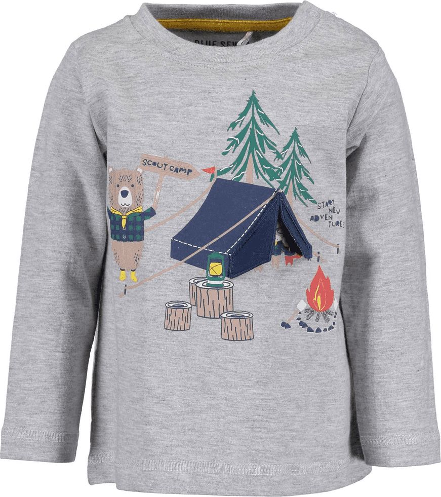 Blue Seven chlapecké tričko Camp 68 šedá - obrázek 1