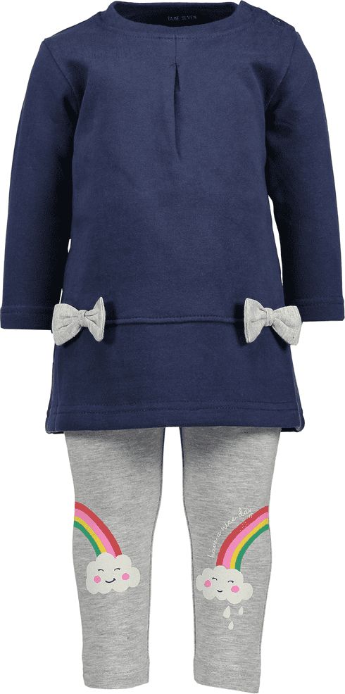 Blue Seven dívčí set tuniky a legín 86 tmavě modrá - obrázek 1
