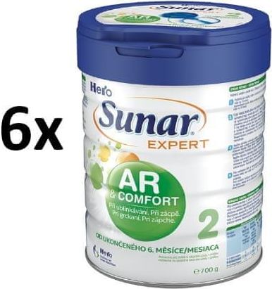 Sunar kojenecké mléko Expert AR/AC 2, 6x700g - obrázek 1