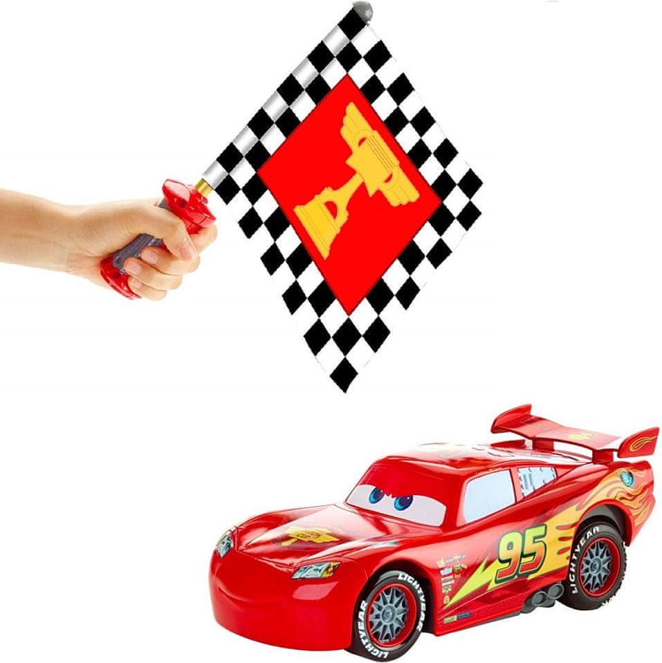 Mattel Cars Blesk McQueen s interaktivní vlajkou - obrázek 1