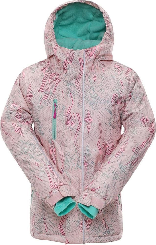 ALPINE PRO Dívčí zimní bunda 104-110 růžová - obrázek 1