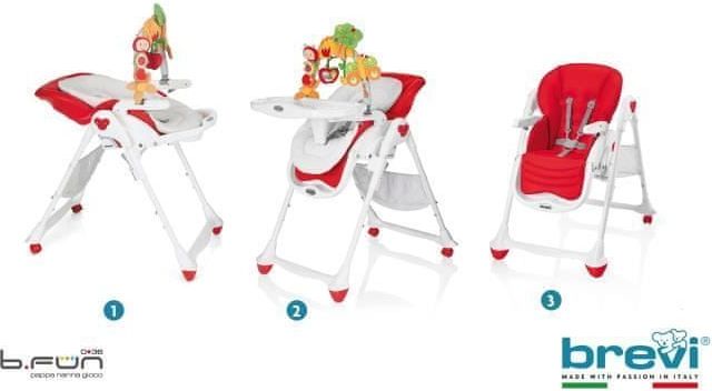 Brevi Židlička B-Fun 645 Cherry červená 2018 - obrázek 1