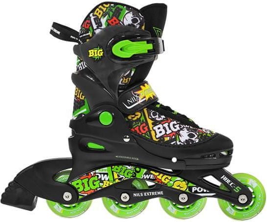Nils Extreme Kolečkové brusle NJ2117 A černé vel. 38-41 - obrázek 1