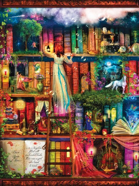 SunsOut Puzzle 1000 dílků Aimee Stewart - Treasure Hunt Bookshelf - obrázek 1