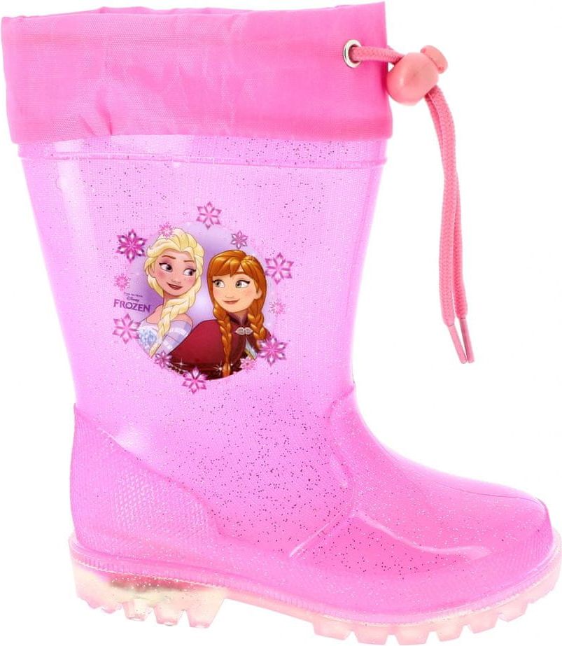 Disney by Arnetta dívčí svítící holínky Frozen 35 růžová - obrázek 1