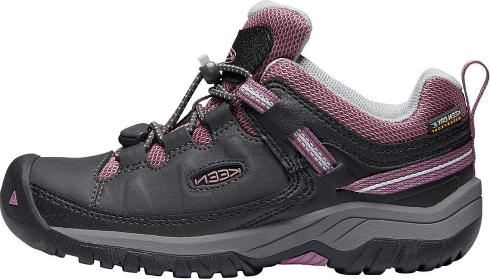 KEEN dětská trekingová obuv TARGHEE LOW WP Y 32/33 černá - obrázek 1