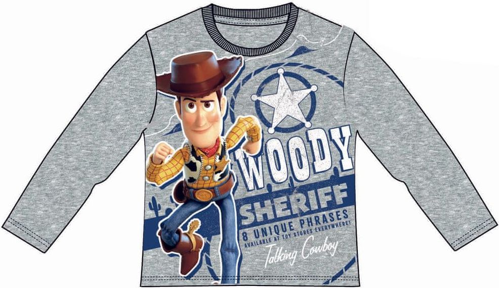 Disney by Arnetta chlapecké tričko Toy Story 98 šedá - obrázek 1