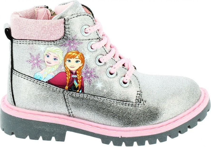 Disney by Arnetta dívčí kotníčková obuv Frozen 31 stříbrná - obrázek 1