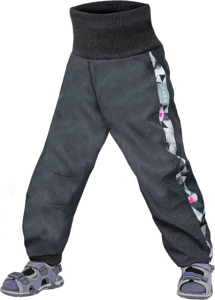 Unuo dívčí softshellové kalhoty STREET 86 - 92 šedá - obrázek 1