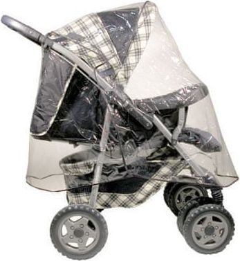 Bambikid pláštěnka HPU na kočárek se stříškou, průhledná - obrázek 1