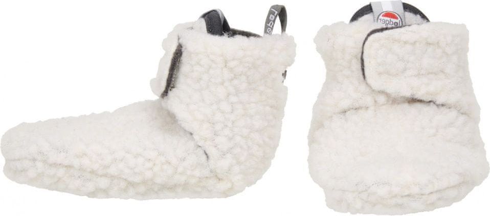 Lodger dětské capáčky Slipper Teddy Off White 18 bílá - obrázek 1