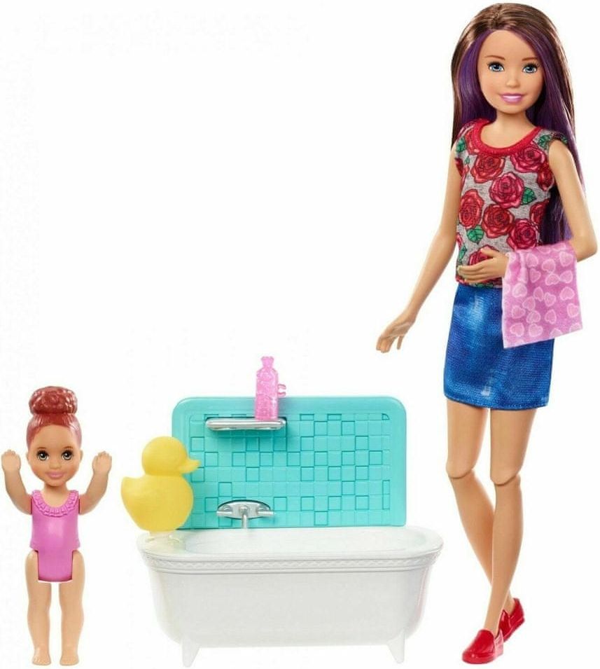 Mattel Barbie chůva herní set - koupání - obrázek 1