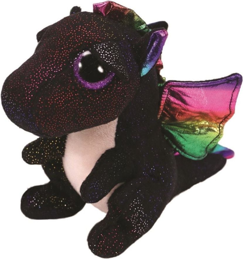 TY Beanie Boos Anora - černý drak 24 cm - obrázek 1