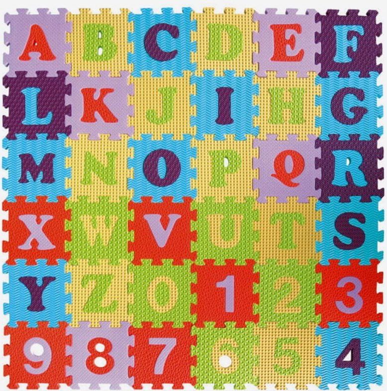 Baby Great Pěnové puzzle Číslice a písmena SX (15x15) - obrázek 1
