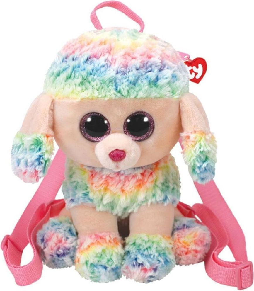 TY Gear backpack Rainbow - barevný pudl 25 cm - obrázek 1