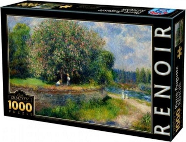 D-Toys Puzzle 1000 dílků Auguste Renoir - Chestnut Tree in Bloom - obrázek 1