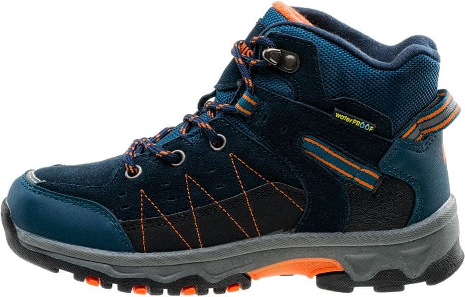 ELBRUS turistická obuv Penaz Mid WP JR navy/peacock blue/black/orange 35 - obrázek 1