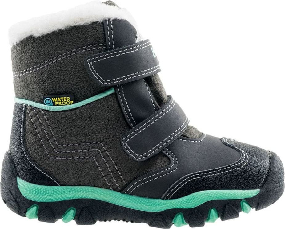 Bejo dětská zimní obuv DAISY MID KIDS DARK GREY / MINT 28.0 - obrázek 1