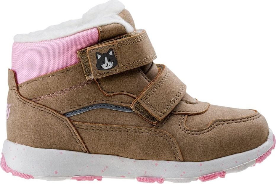 Bejo dívčí boty ELADIO KIDS G BEIGE/PINK/REFLECTIVE 27 - obrázek 1