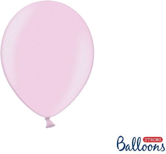 PartyDeco Balónek metalický RŮŽOVÝ, 23 cm, 100 ks - obrázek 1