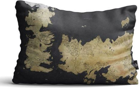 Game of Thrones Polštář Hra o trůny - Mapa Westeros - obrázek 1