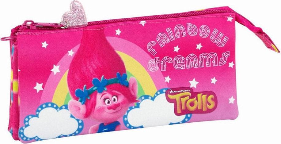 Trolls Penál Trolls - Trojdílný - obrázek 1