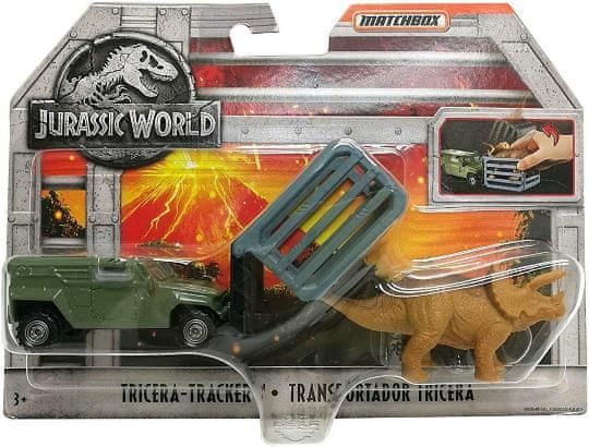 Matchbox Matchbox Dinokáry Jurský svět Tricera-Tracker - obrázek 1