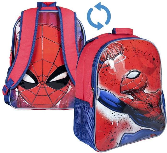 Cerda Školní batoh Spiderman / batoh na cesty Spiderman 41cm oboustranný 2v1 - obrázek 1