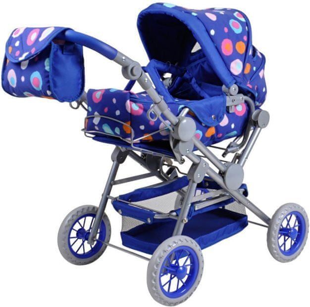 Knorrtoys Kombinovaný kočárek pro panenky TWINGO S Blue splash - obrázek 1