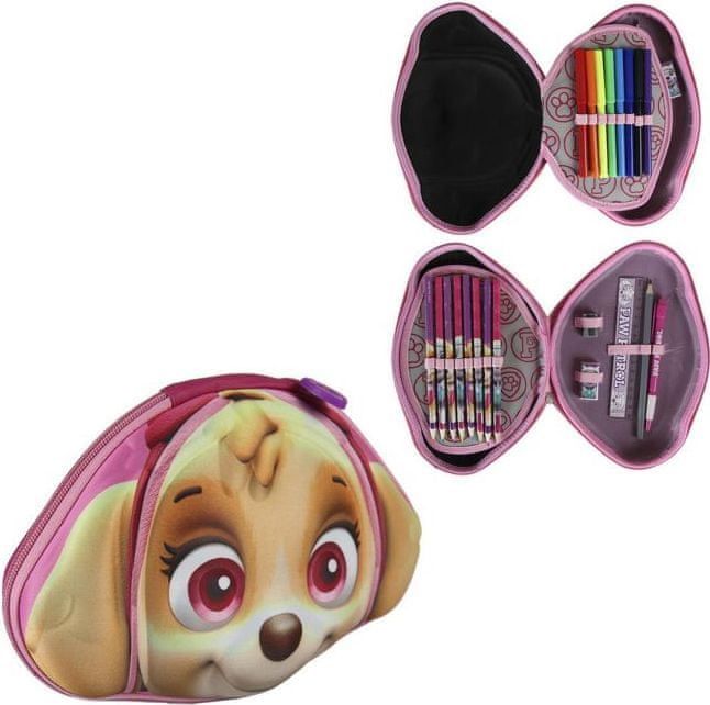 Cerda Dvoupatrový penál Paw Patrol 3D plný - obrázek 1