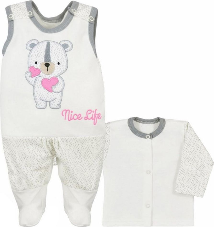 KOALA Kojenecká souprava Koala Nice Life smetanovo-růžová - 80 (9-12m) - obrázek 1