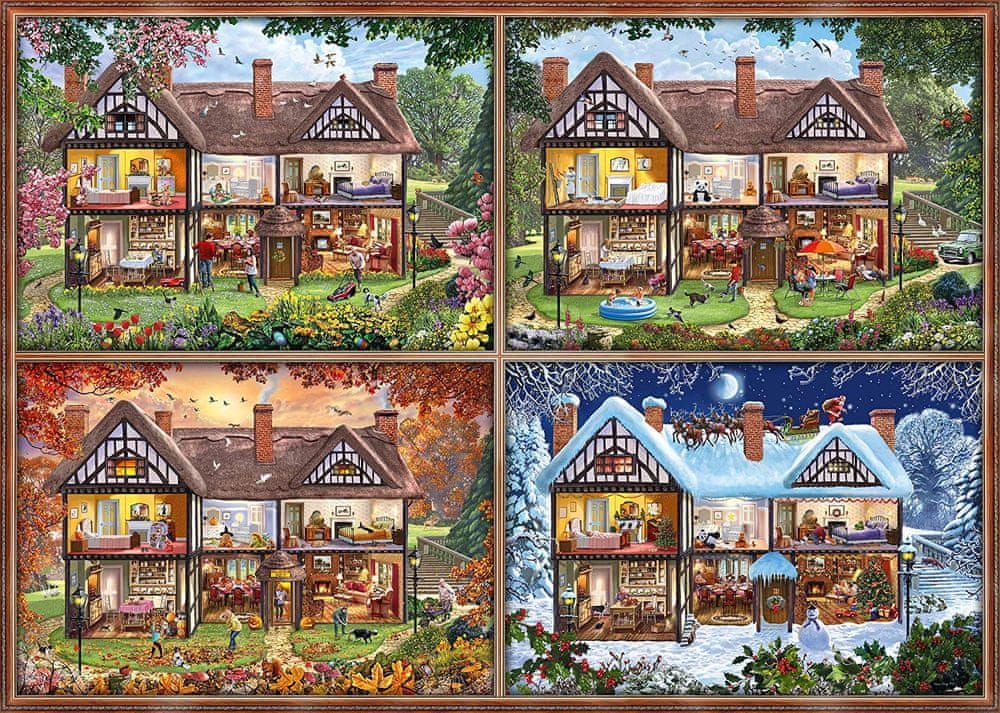 Schmidt Puzzle 2000 dílků Seasons House - obrázek 1