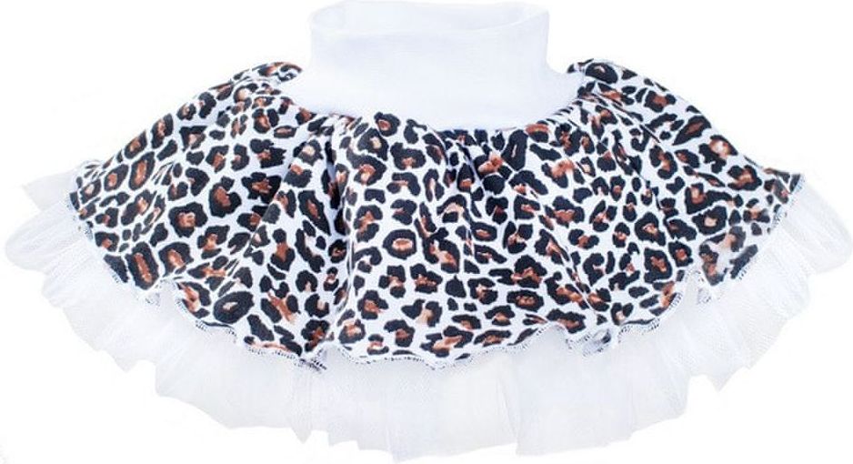 NEW BABY Kojenecká suknička s tylovou spodničkou New Baby Leopardík hnědá - 92 (18-24m) - obrázek 1