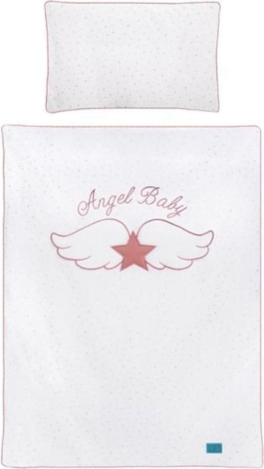 BELISIMA 6-dílné ložní povlečení Belisima Angel Baby růžové - 6-dílné ložní povlečení Belisima Angel Baby 90/120 růžové - obrázek 1