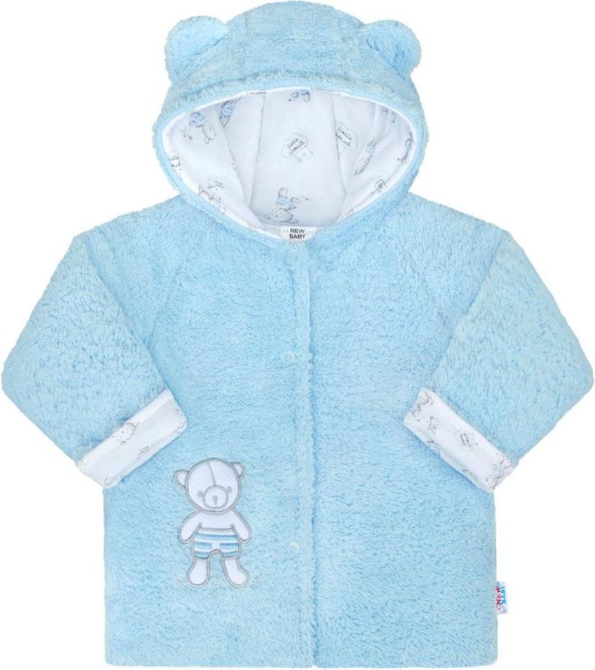 NEW BABY Zimní kabátek New Baby Nice Bear modrý - 86 (12-18m) - obrázek 1